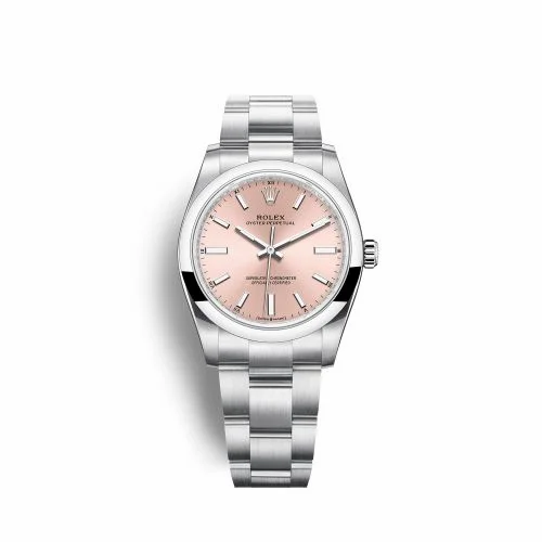 Rolex Oyster Perpetual 34 Stainless Steel / Pink 124200-0004 (M124200-0004)